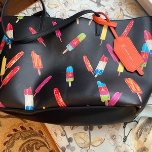 INC International Concepts Popsicle Tote of Vegan Leather